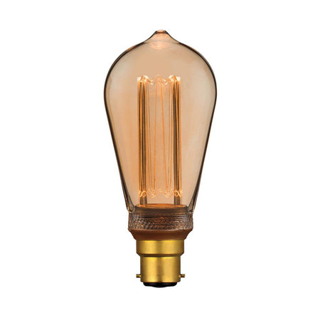Vintage ST64 3.5W B22 Dimmable LED Globe / Warm White