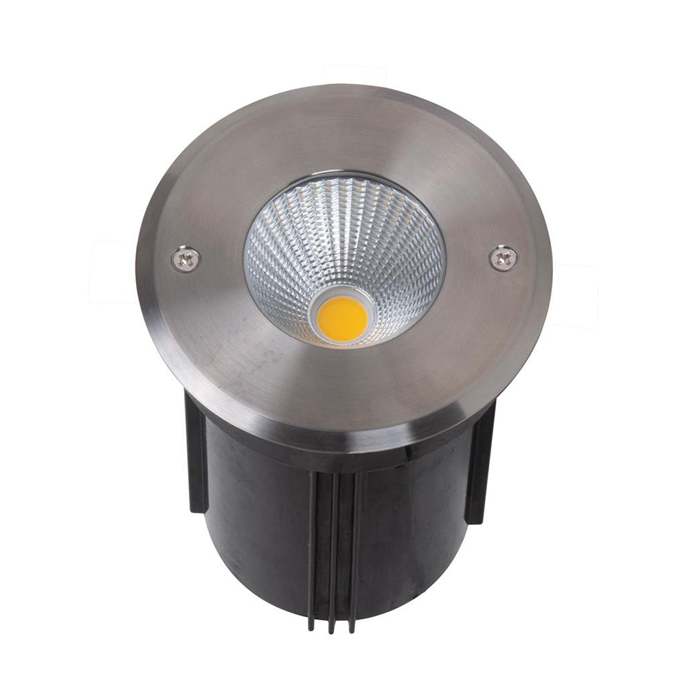 Magneto 9W 24V Round LED Inground Light Stainless Steel / White – DZ ...