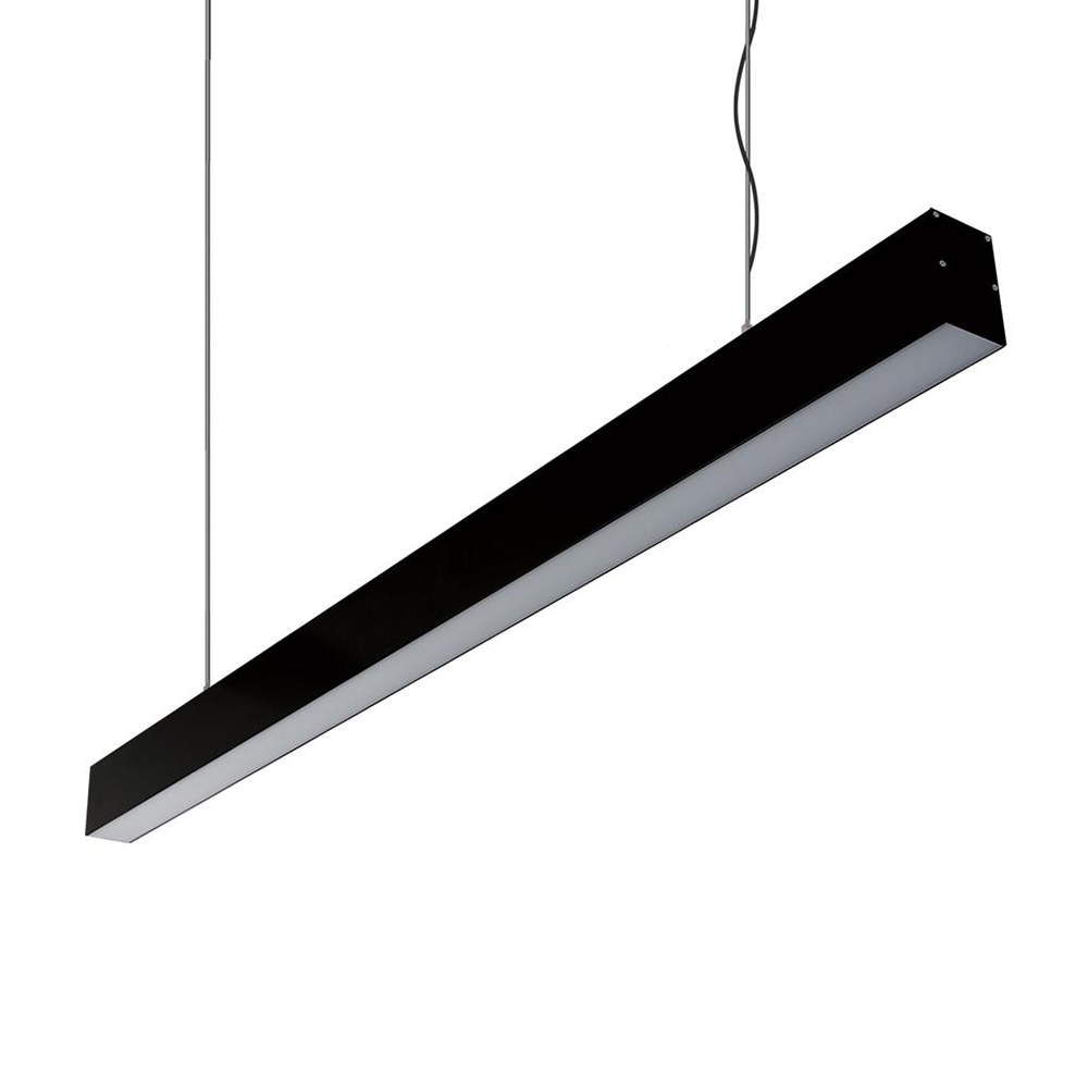 Max-50 41.6W 2400mm Linear LED Pendant Black / Warm White