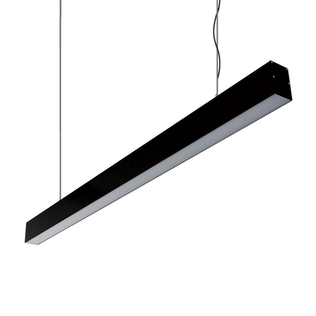 Max-50 41.6W 2400mm Linear LED Pendant Black / Warm White