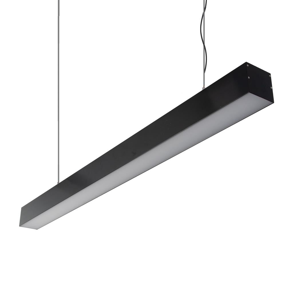 Max-75 17.3W 1000mm Linear LED Pendant Black / Warm White
