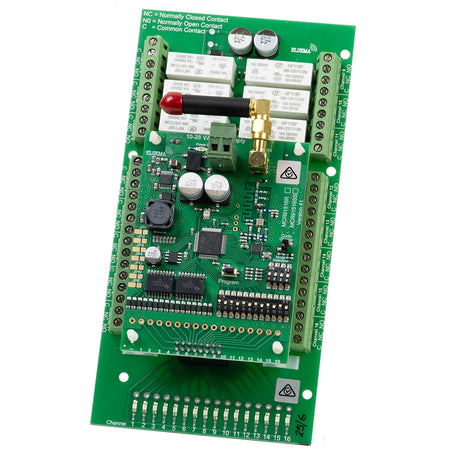 16- Channel, 10-28VAC/DC Supply with Relay Output, SMA