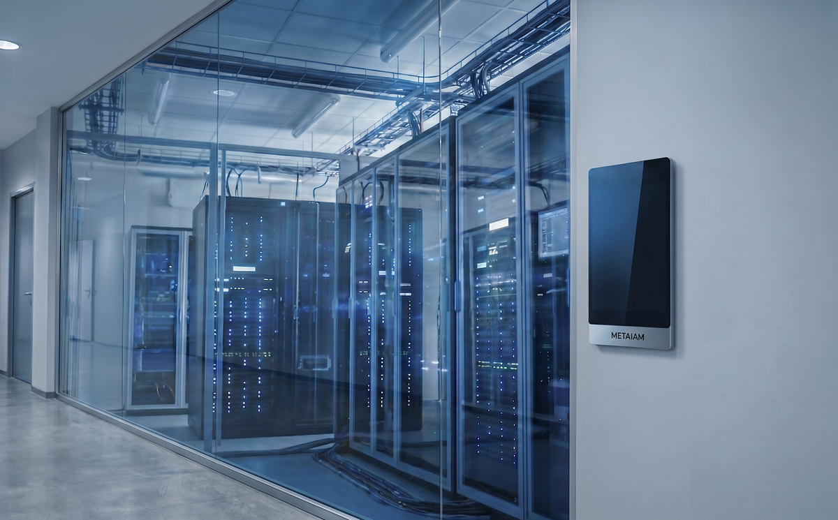 METAiD C7U installed at a data centre entry