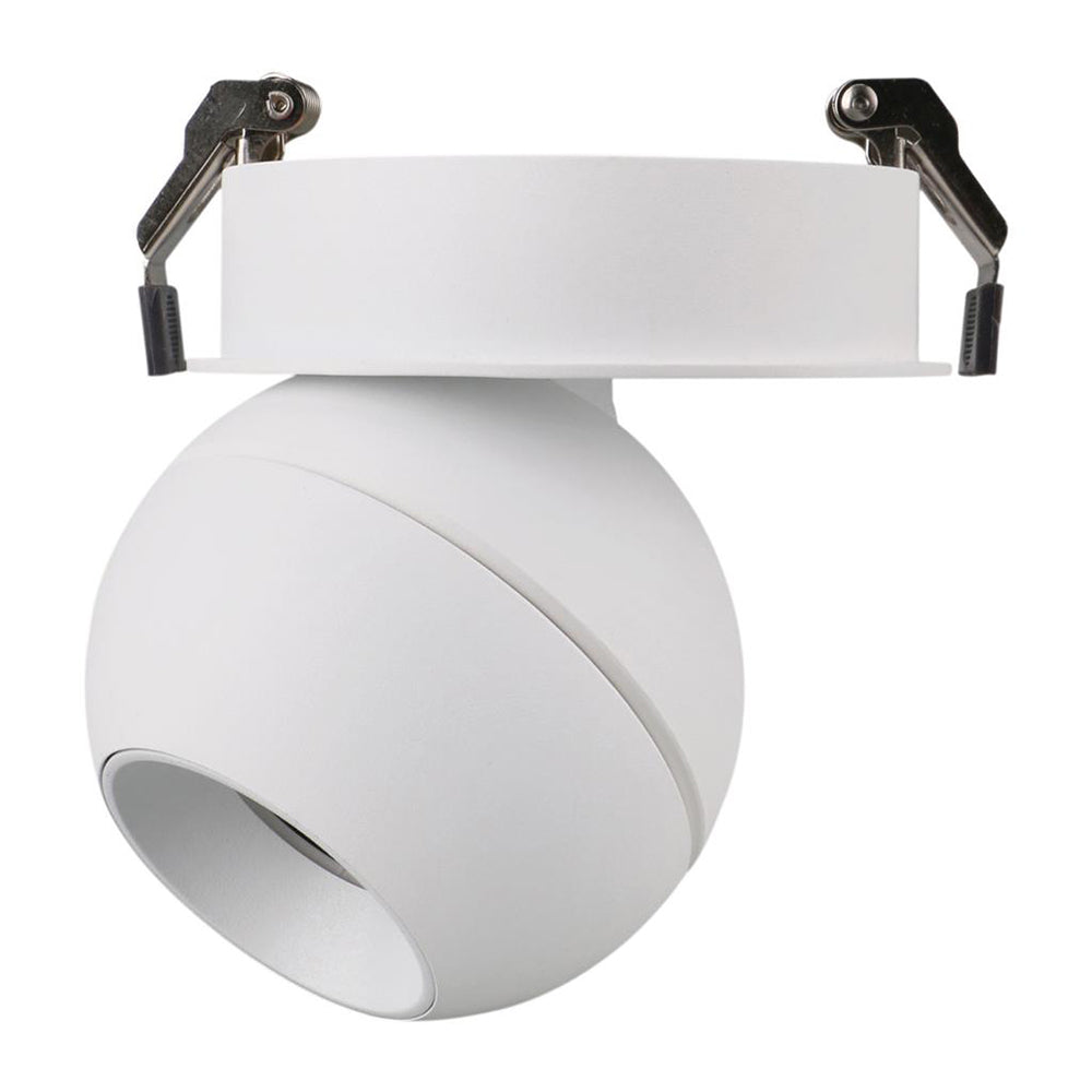 Moon 6W/9W 240V Dimmable LED Spot Recessed Ceiling Light Matt White / Tri-Colour