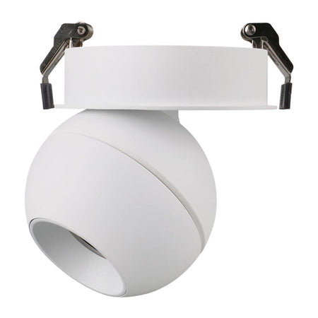 Moon 6W/9W 240V Dimmable LED Spot Recessed Ceiling Light Matt White / Tri-Colour