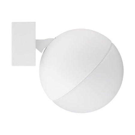 Moon 6W/9W 240V Dimmable LED Opal Wall Light Matt White / Tri-Colour