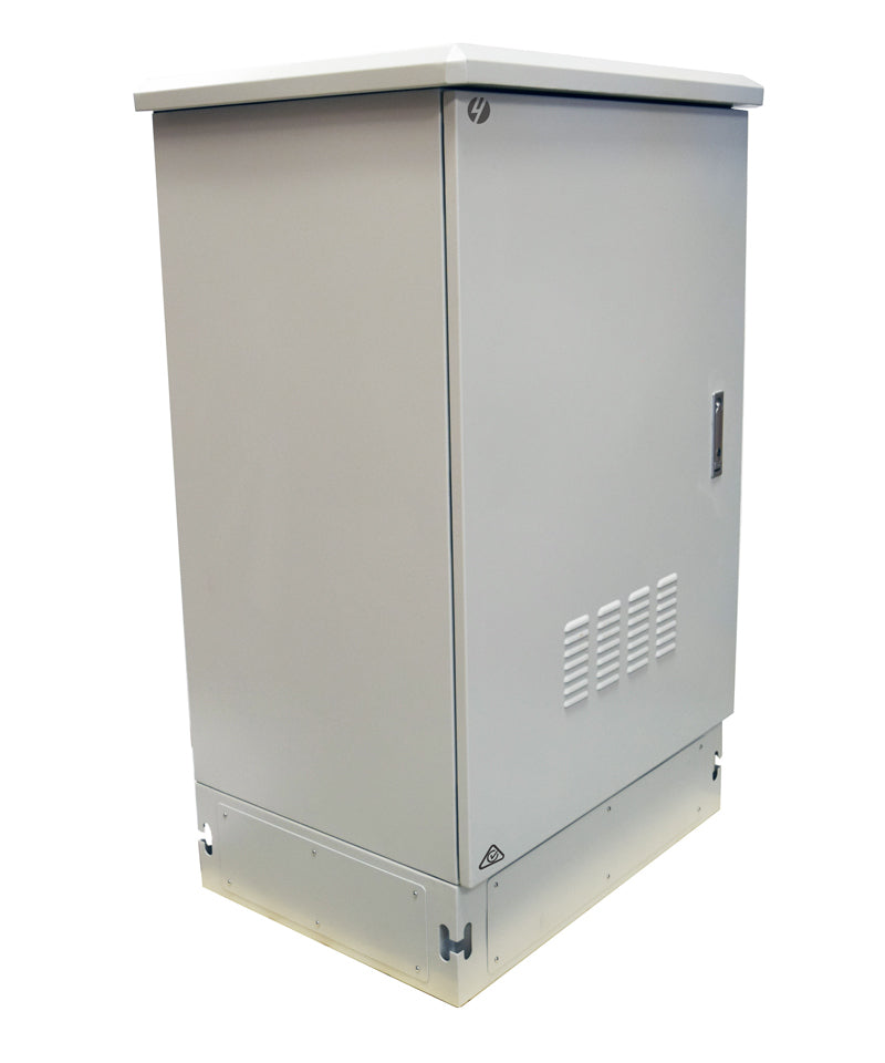 27RU 800mm Wide x 600mm Deep Grey Outdoor Freestanding Ventilated Cabinet. IP45