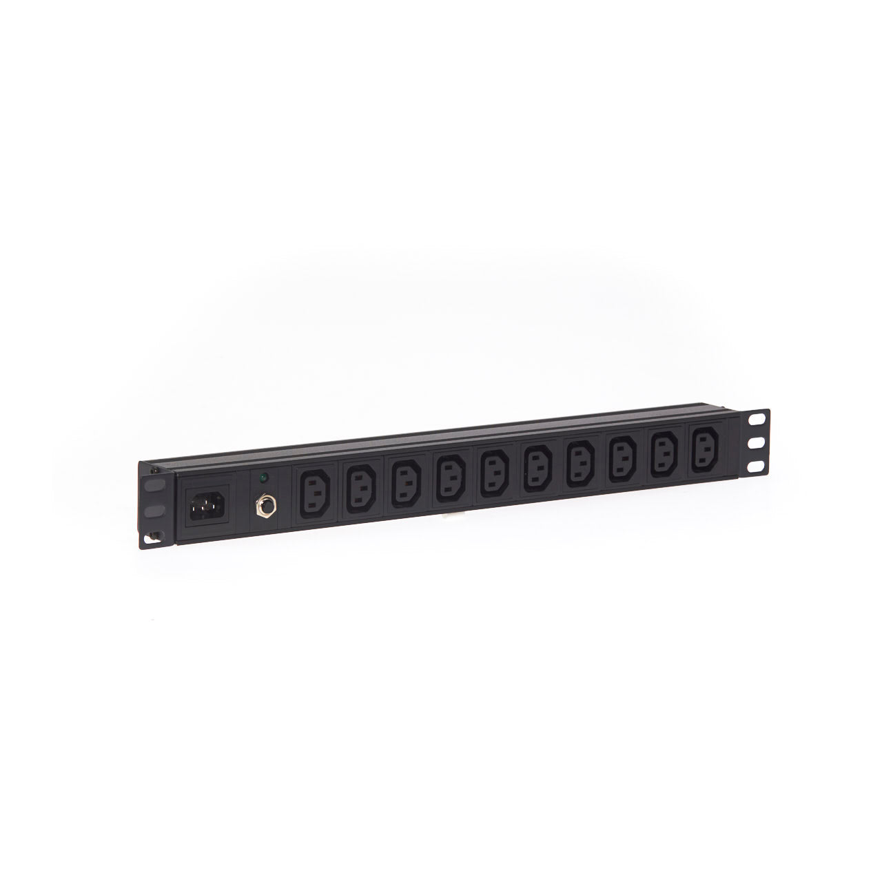 1RU 10 Way C13 10A Outlet Horizontal PDU Rack Mount Power Rail with C1 ...