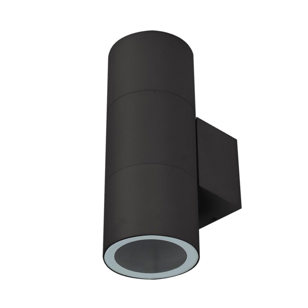 Piper 240V E27 Up/Down 24W LED Round Wall Pillar Light Black / White