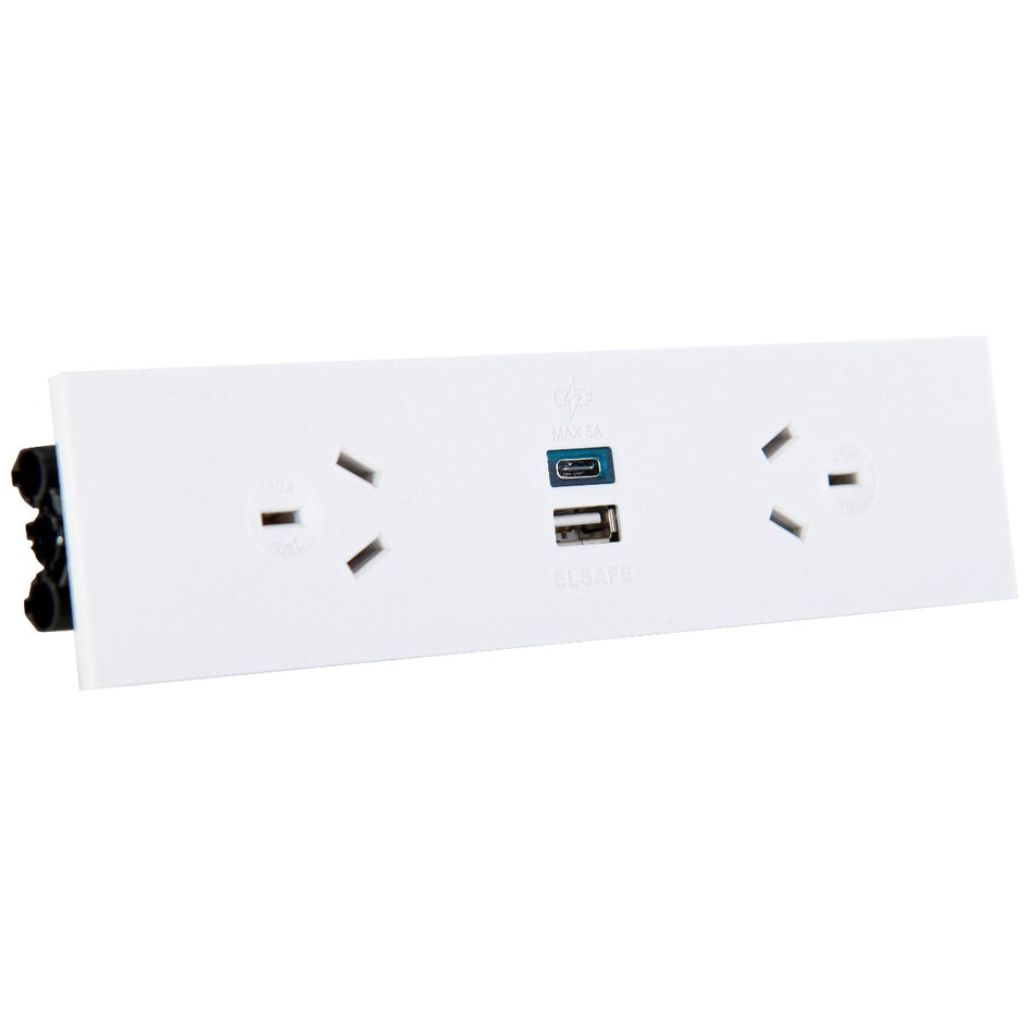 OE Elsafe: QIKFIT Twin USB Fast Charger TUF - White