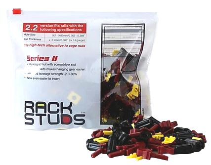RackStuds Series II Red : 100 Pack
