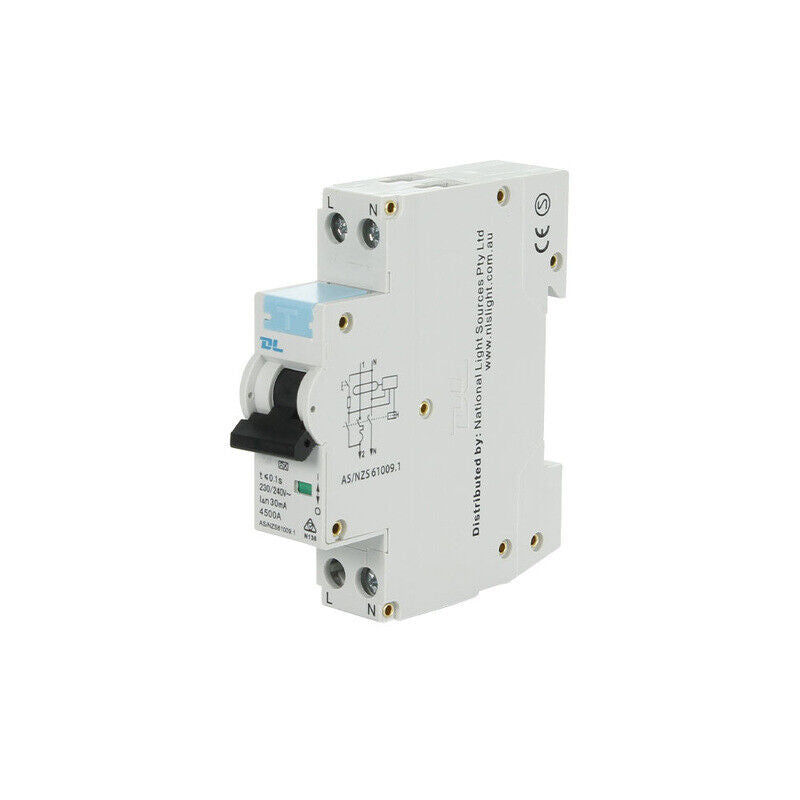 1 Module (1P+N) RCBO 6, 4.5 & 3kA