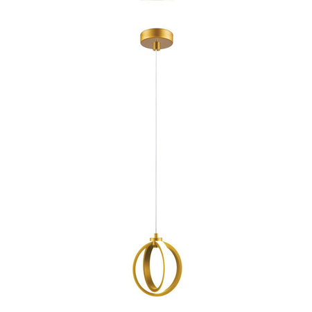 Spin 12W LED Dimmable Pendant Satin Brass / Tri-Colour
