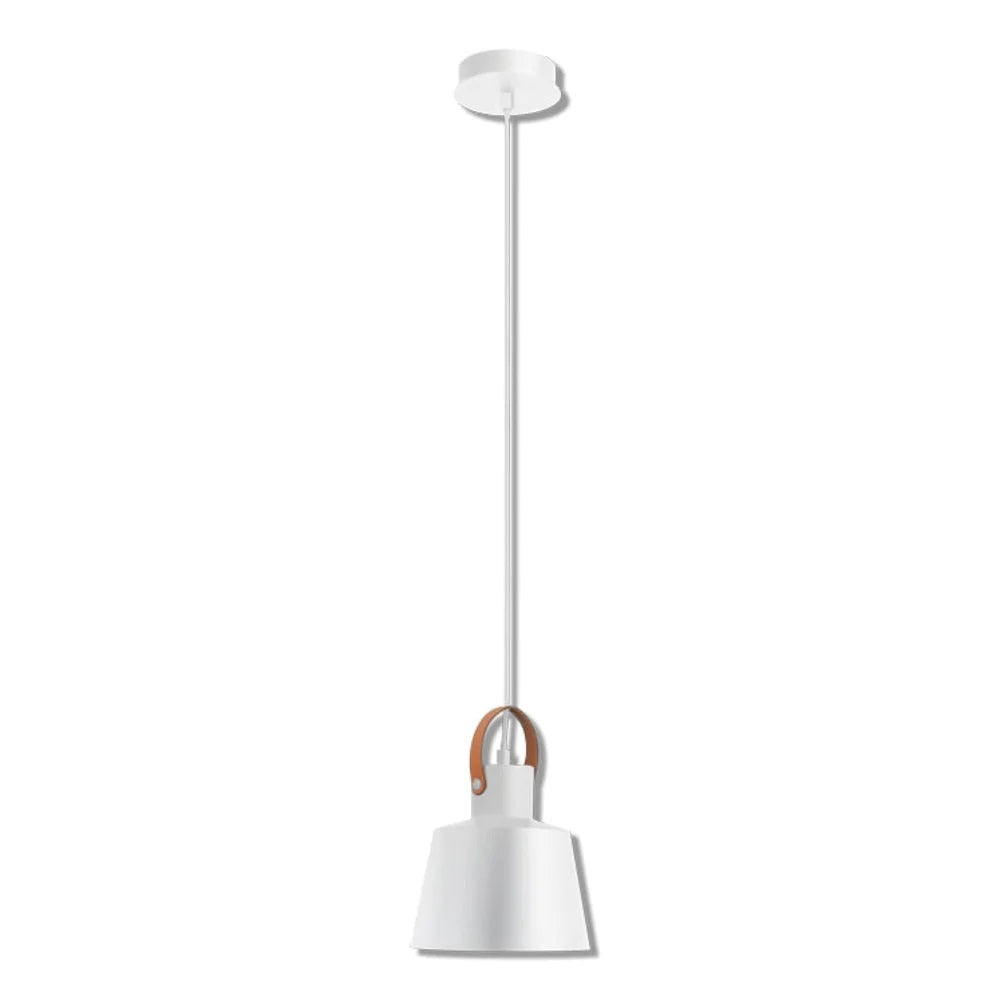 Strap Pendant Light Matt White