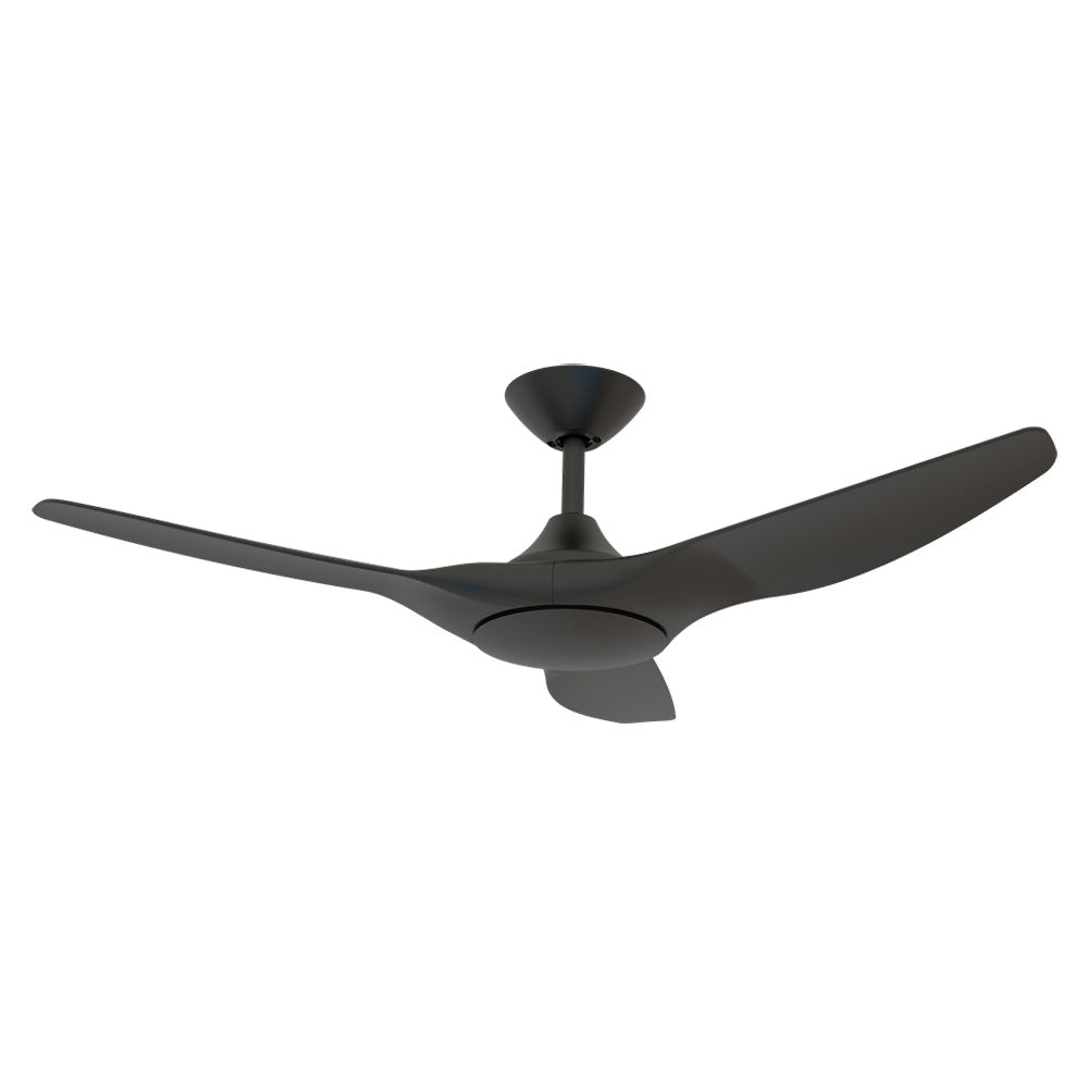 Strike 48" DC 3 Blade Ceiling Fan Black / Black