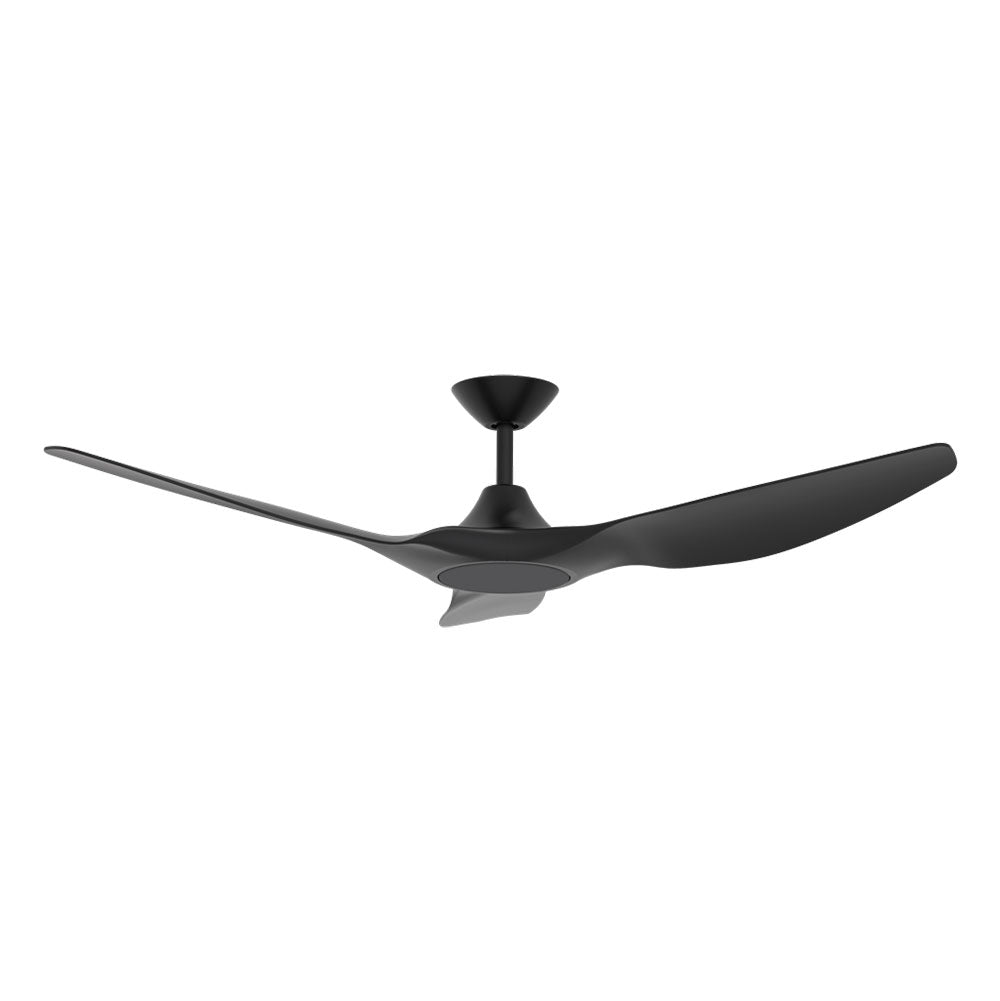 Strike 60" DC 3 Blade Ceiling Fan Black / Black