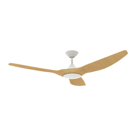 Strike 60" DC 3 Blade Ceiling Fan White / Oak