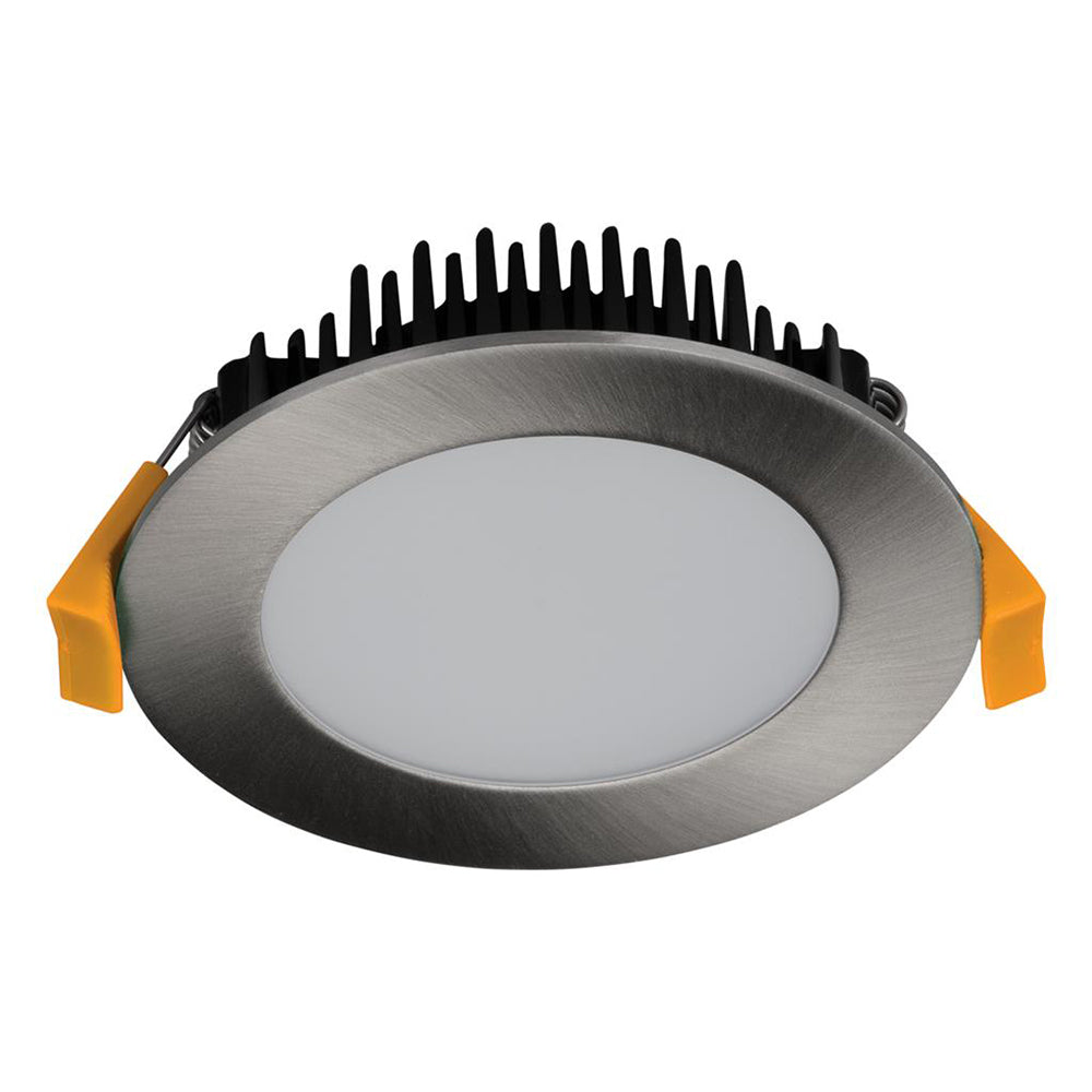 Tek-13 13W Dali Dimmable LED Downlight Satin Chrome / Tri-Colour IP44