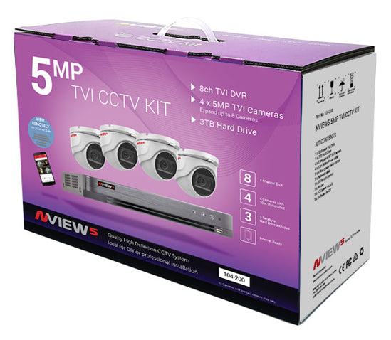 NView5 8Ch TVI KIT 5MP v2