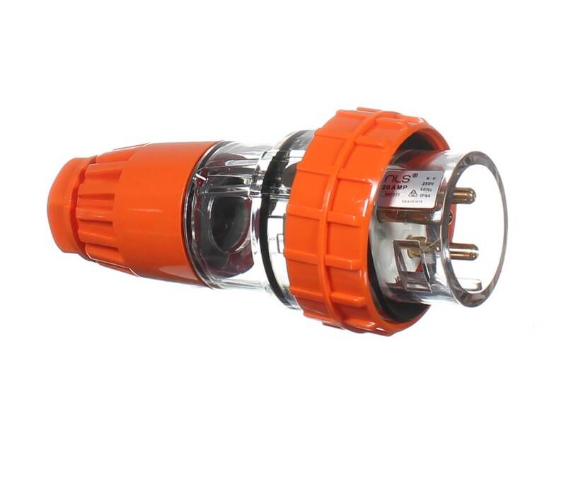 3 直/弯针公插头