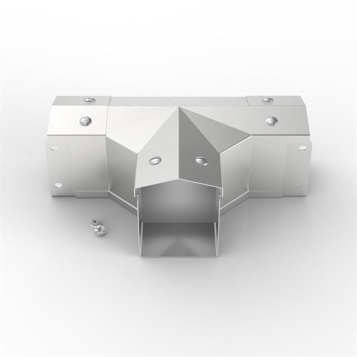 AL-S11 100-100 | 15° Apex Lid Trunking 90° Front Lid Tee