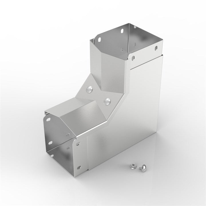 AL-S22 150-150 | 15° Apex Lid Trunking 90° Inside Lid Bend