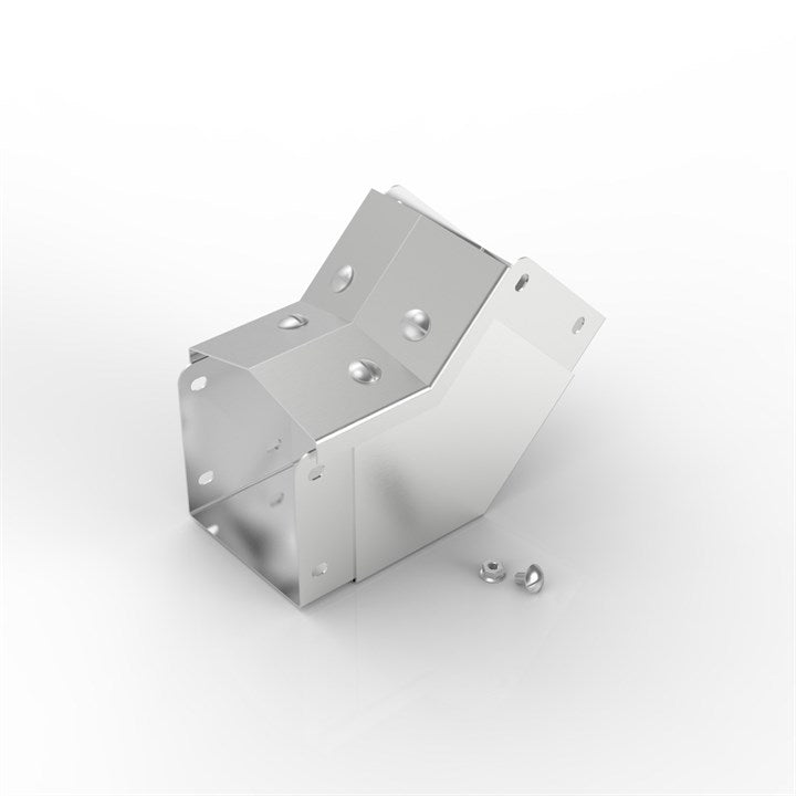 AL-SX 150-100 | 15° Apex Lid Trunking 45° Inside Lid Bend