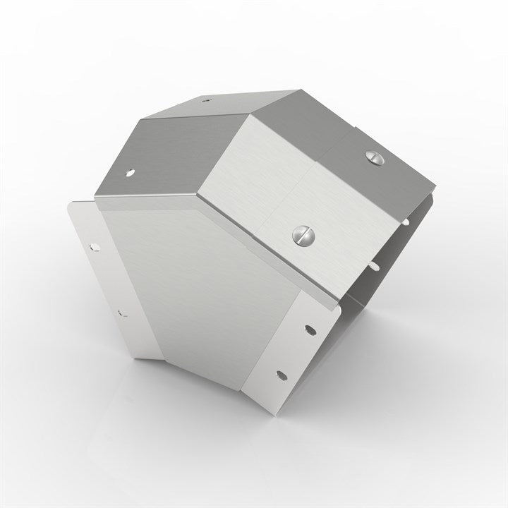 AL-SY 150-150 | 15° Apex Lid Trunking 45° Outside Lid Bend