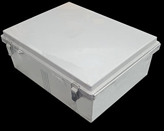 IP66 ABS Enclosure Hinged Lid 350x450x120mm Grey Enclosure Hinged Cover