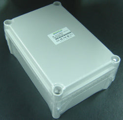 IP66 聚碳酸酯螺丝安装盖 190x280x130mm 灰色主体 灰色盖