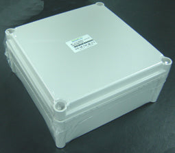 IP66 聚碳酸酯螺丝安装盖 280x280x130mm 灰色主体 灰色盖