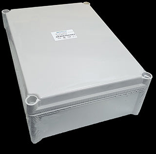 IP66 聚碳酸酯螺丝安装盖 280x380x130mm 灰色主体 灰色盖