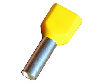 Twin-Pre-Ins-2X6.0mm2-Yellow-Halogen-Free