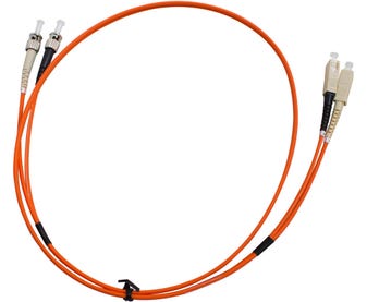 MSS-Fibre-ST---SC-OM1-1-Metre-Orange-LSZH-Duplex-Patch-Lead