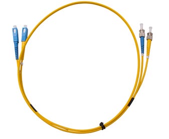 MSS-Fibre-ST---SC-Singlemode-2-Metre-Yellow-LSZH-Duplex-Patch-Lead