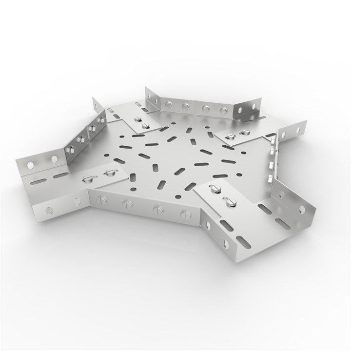 FI90-D 102 | Medium Duty Straight Edge Cable Tray 90° Flat Intersection