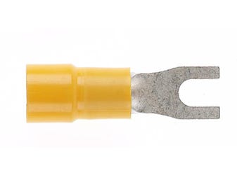 Forked-Spade-4mm-Yellow-Dg
