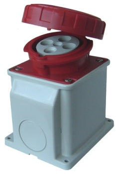 63A 3P+E IEC Surface Sockets IP67 - 415V