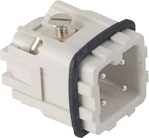 3P+E Male Plug Outlet Insert