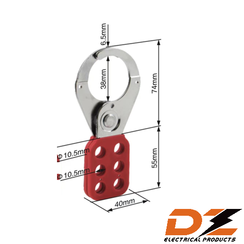 Hasp Lockout, 38mm Diameter Jaws
