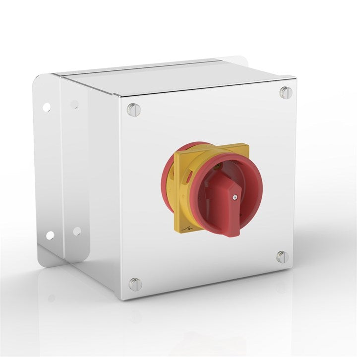 ISO 32-PF | Rotary Isolator Enclosure with Flat Mounting Bracket & Eaton (Moeller Electric) switch