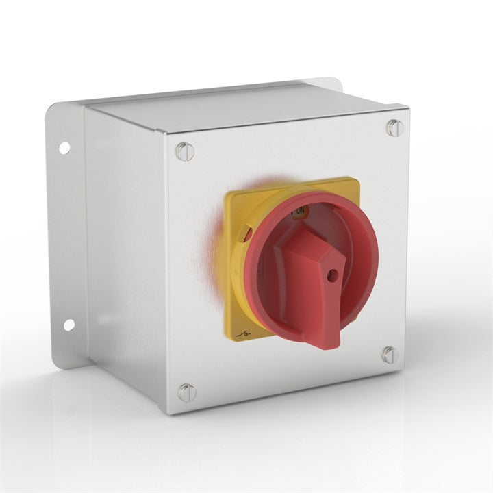 ISO 63-SF |带平面安装支架和 Eaton (Moeller Electric) 开关的旋转隔离器外壳