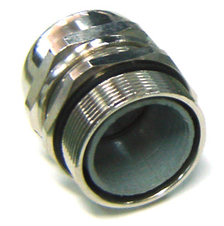 METAL GLAND 19-28mm DIA WITH LOCKNUT