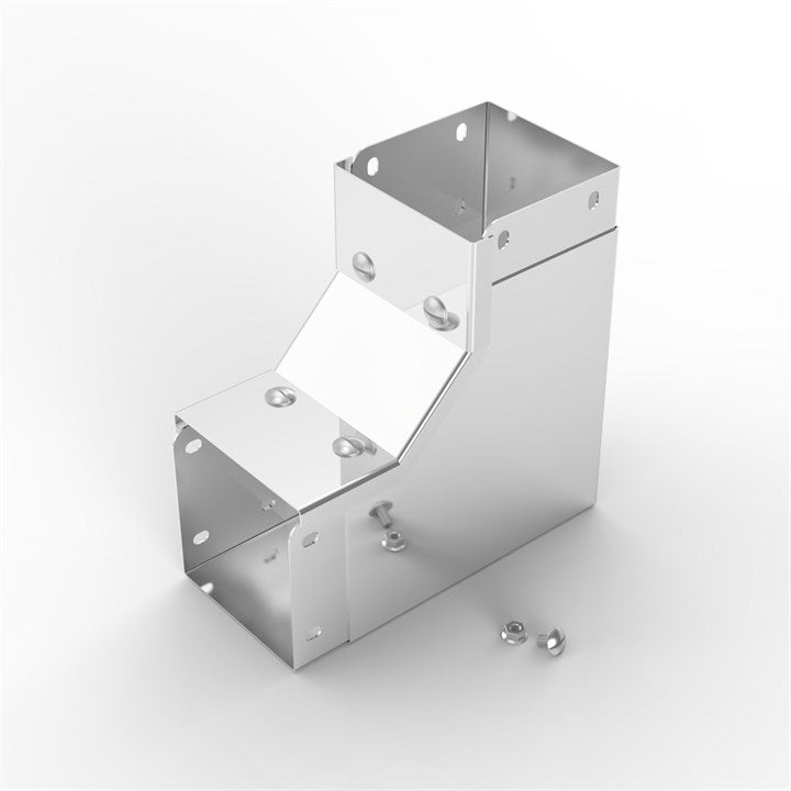 P22 150-100 | Flat Lid Trunking 90° Inside Lid Gusset Bend