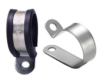GAL-STEEL-P-CLIP-WITH-PVC-INSERT-M25