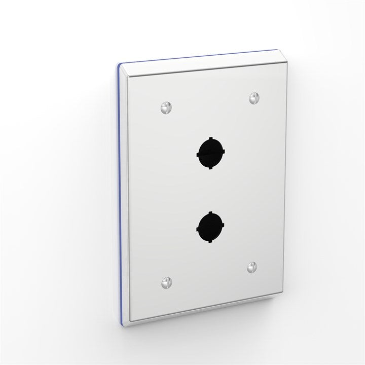 PH-PB2-50-P316-22.5 | Flush Mounted Pharma Enclosure with Push-Button Holes