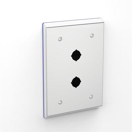 PH-PB2-50-P316-22.5 | Flush Mounted Pharma Enclosure with Push-Button Holes