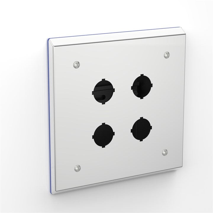 PH-PB4-85-P316-30.5 | Flush Mounted Pharma Enclosure with Push-Button Holes