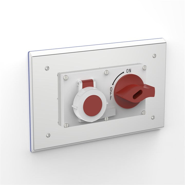 PH-SOC-C P316 | Flush Mounted Pharma Enclosure with Interlocked Switch & Socket