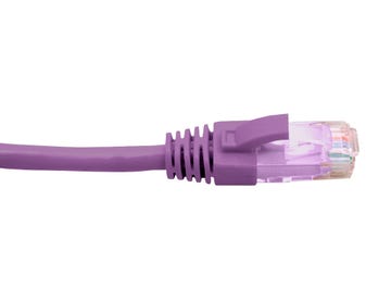 Cabac-1-Metre-4-Pair-PVC-Unshielded-RJ45---RJ45-Cat6-Purple-Patch-Lead